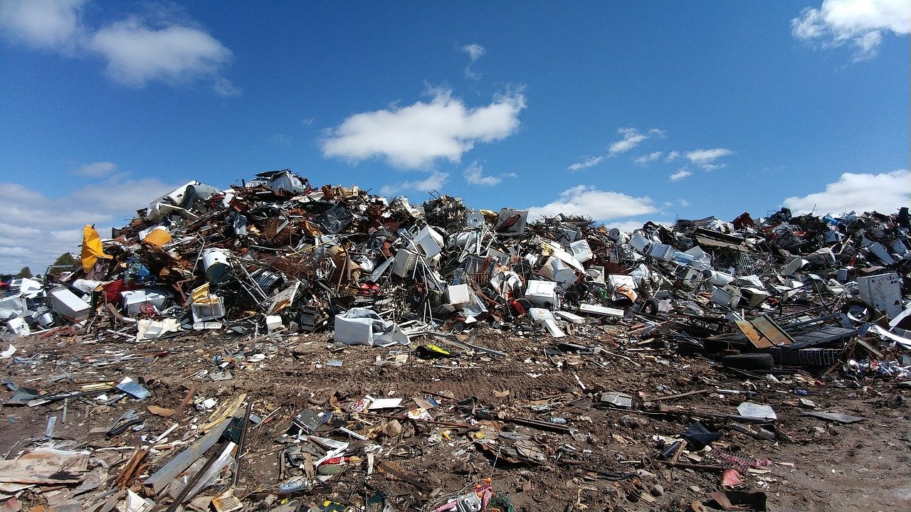 image of a huge scrapyard