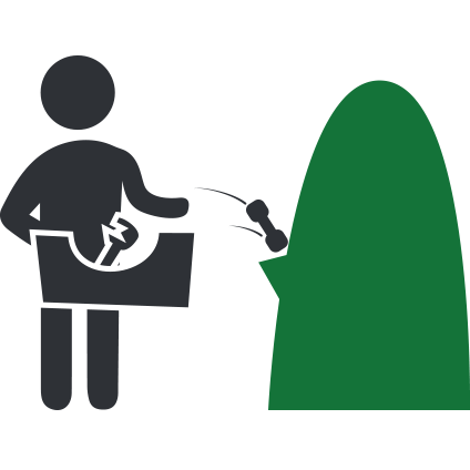 illustration of someone throwing their recyclable waste into our SØPL machine